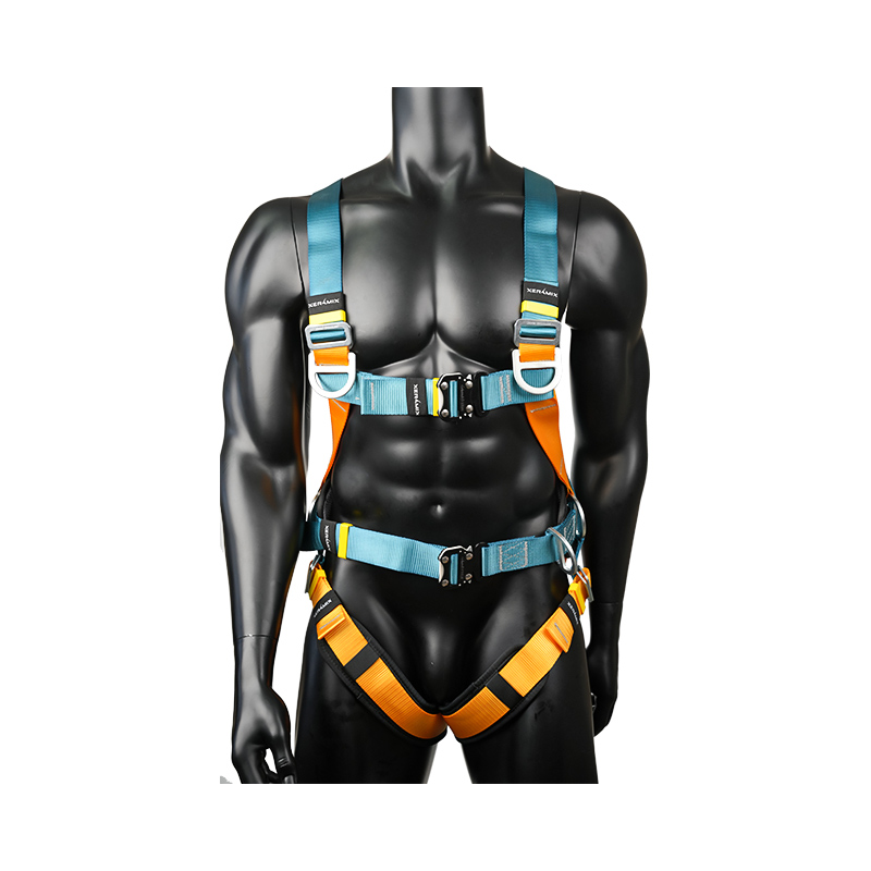 KA02 6 D-ringer, 2 hurtigutløsende spenner, stor midjepute med full kroppskonstruksjon taksikkerhetssele